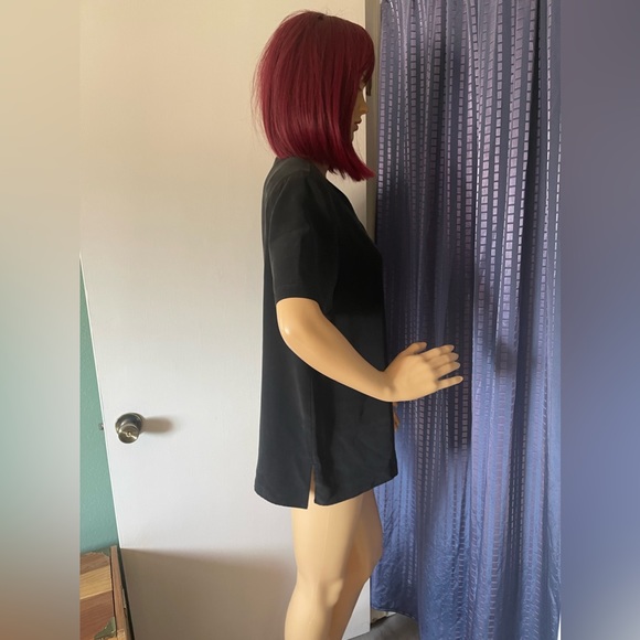 Atlantique 100% silk Black blouse S-M from Nordstrom Vintage - Picture 4 of 7